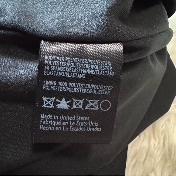 NWT Anthropologie BHLDN Lyra Faux Wrap Dress in Black - Size 4 - Picture 7 of 7